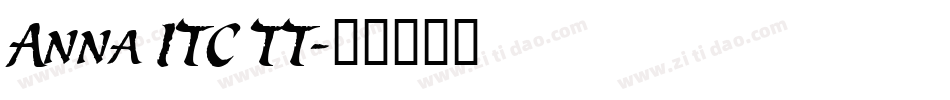 Anna ITC TT字体转换